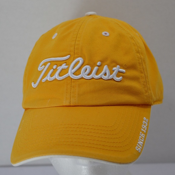 yellow titleist hat
